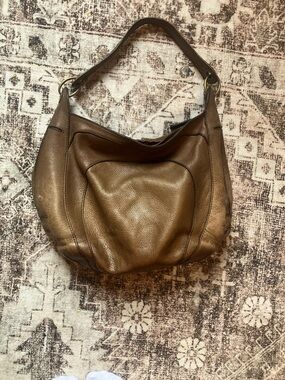 vintage cow Leather Hobo Shoulder Bag - Women 2005 banana republic